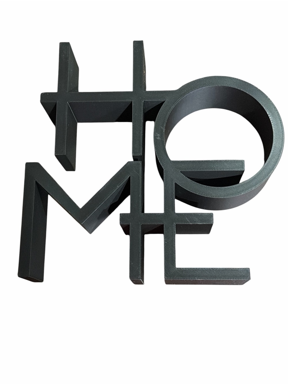 Hand Crafted Black HOME Decorative Wall Letters NWOT